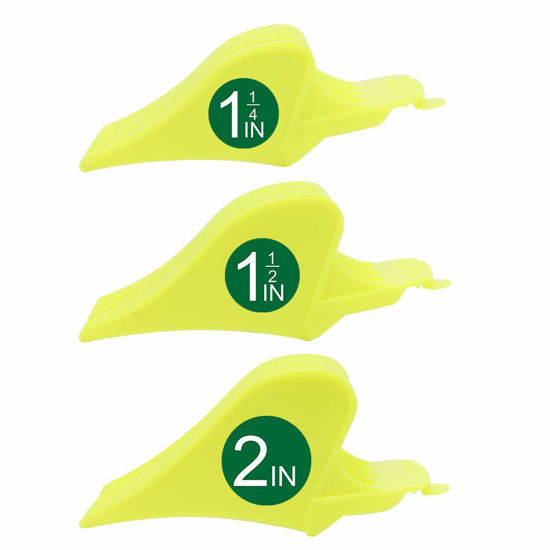 Picture of Professional Hair Clipper Combs Guides, Hair Clipper Guards 1 & 1/4" 1 & 1/2" 2", Mega NO.16 NO.12 NO.10 fits for Most Wahl Clippers (NO.10+NO.12+NO.16, Yellow)