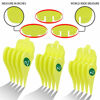 Picture of Professional Hair Clipper Combs Guides, Hair Clipper Guards 1 & 1/4" 1 & 1/2" 2", Mega NO.16 NO.12 NO.10 fits for Most Wahl Clippers (NO.10+NO.12+NO.16, Yellow)
