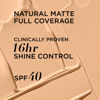 Picture of IT Cosmetics CC+ Cream Natural Matte Foundation with SPF 40 - Shine-Reducing & Long-Wear Full Coverage Foundation For Oily Skin - With Hyaluronic Acid - Non-Comedogenic, Light Medium Warm - 1.08 fl oz