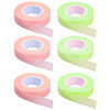 Picture of 6 Rolls Eyelash Tape, Adhesive Fabric Eyelash Extension Tape, Breathable Micropore Fabric Tape for Eyelash Extension Supplies,9 m/10 Yard Each Roll (Green+Pink)