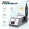 Picture of 20000 RPM Nail Drill Machine Electric Nail File Professional Manicure Drill for Acrylic, Nail E File for Gel Nails Polishing Tools with 100 Sanding Bands and 6 Nail Drill Bits