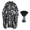 Picture of YELEGAI Professional Hair Cutting Cape with Neck Duster Brush, Large Size Salon Barber Cape for Men, Women and Kids(Barber Supplies Pattern)