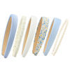 Picture of DOXISHRUKY Fashion Headbands Set, 6pcs Pearl Floral Padded Wide Vintage Headbands for Women and Girls (Blue)