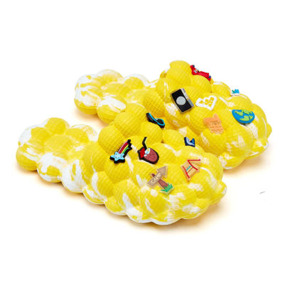 Picture of LASLIPPOOM Non-Slip Breathable Lychee Slippers for Woman/Men - Unisex Spa Massage Bubble Slide Slippers-Stress Relief Reflexology Sandals - Beach Gym Spa House Bedroom Shower Slippers