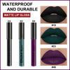 Picture of AMY'S DIARY Dark Green Purple Black Matte Plum Liquid Lipstick 3Pcs Sets,24-hour Lipstick Dark Deep Maroon Purple Plum black Lip Stain 24 Smudge Waterproof for Women (Set19)