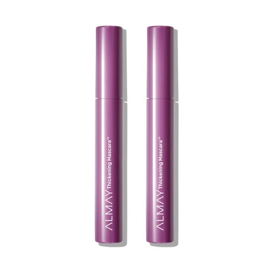 Picture of Almay Mascara, Thickening, Volume & Length Eye Makeup with Aloe and Vitamin B5, Hypoallergenic-Fragrance Free, Ophthalmologist Tested, 402 Black (Pack of 2)
