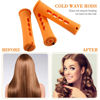 Picture of WILLBOND 36 Pieces Cold Wave Rod Hair Perm Rods Hair Rollers Perming Curlers with Steel Rat Tail Comb for Hairdressing Styling