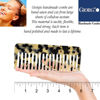 Picture of Giorgio G49WT Large 5.75 Inch Hair Detangling Comb, Wide Teeth for Thick Curly Wavy Hair. Long Hair Detangler Comb For Wet and Dry. Handmade of Quality Cellulose, Saw-Cut, Hand Polishe White Tokyo