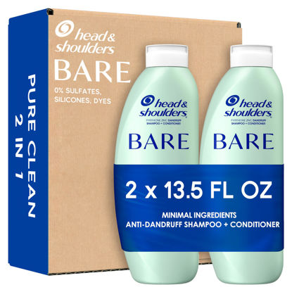 Picture of Head & Shoulders BARE Pure Clean 2in1 Dandruff Shampoo and Conditioner, Anti-Dandruff Treatment, 13.5 FL OZ
