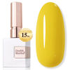 Picture of Double Rhythm 15ML Gel Polish Jelly Sheer Pastel Light Milky Color 1 PC 0.53 OZ Bottle UV Nail Polish Art Salon at Home for Women (Yellow-B-A1396)