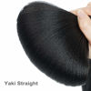 Picture of Dorsanee Natural Black Braiding Hair Pre Stretched 20 Inch 6 Packs Braiding Hair Extensions for Crochet Box Braids Twists Locs Hair Itch Free Soft Yaki Texture Hot Water Setting (20inch,#1B)