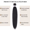 Picture of Liang Dian Pre Stretched Braiding Hair Ombre 24 Inch 8 Packs Synthetic Crochet Braids Hot Water Setting Professional Soft Yaki Texture Synthetic Hair Extensions(24 Inch 1B)
