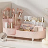 Picture of Rotating makeup organizer,Large Capacity Cosmetic Display Case, easy to hold all of your makeup products, at least 20 makeup brushes/eyeliner,10 lipsticks,8 skincare products(Pink)