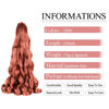 Picture of French Curly Braiding Hair 8pack Loose Wavy Pre Stretched Synthetic Spiral Curly Crochet Braiding Hair 350# Ginger 24inch Synthetic 75g/pack French Curly Crochet Braiding Hair(24 Inch,8 Packs,#350)