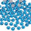 Picture of Beadsland 2880pcs Flat Back Crystal Rhinestones Round Gems for Nail Art and Craft Glue Fix, Capri Blue, SS20,4.6-4.8mm