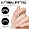 Picture of AILLSA Soft Gel Nail Kit Short Coffin Nail Tips 240pcs with 2 In 1 Nail Glue Base Coat and Nail Dehydrator, False Nail Tips Kit with U V Light Top Coat for Beginners DIY Home Salon