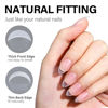 Picture of AILLSA Almond Nail Kit with U V Lamp 240pcs Short Gel Nail Tips and Glue Gel Kit with 2 in 1 Nail Glue Base Top Coat and Nail Dehydrator for Beginners DIY Home Salon