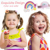 Picture of 28 PCS Cute Hair Clips Fashion Girls Hair Accessories Flower Fruit Colorful Rainbow Candy Dessert Lovely Animal Barrettes Set Non-slip Metal Snap Pins for Girls Kids Teens Toddlers (Style E)
