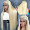 Picture of Alididi 613 Blonde Lace Front Wigs Human Hair 13x4 180% Density Straight Lace Frontal Wig Human Hair Pre Plucked With Baby Hair HD Lace Front Wigs Human Hair For Women (32 Inch, 13x4 Straight Wig)