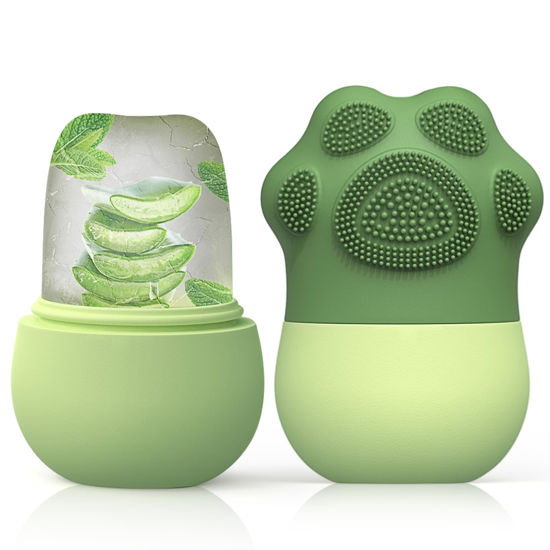 Picture of Ice Face Roller for Women, Ice Mold for face and Eyes,De-Puff Eye Bags,Reduce Migraine Pain,Cat Claws Reusable Massage Silicone Ice Mold Skin Care Tools(Green)