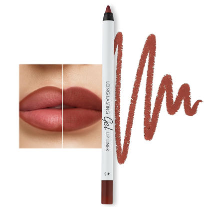 Picture of Lamel Matte Gel Lip Liner Pencil | Weightless & CreamyTexture - Sharpenable - Longwear & Waterproof - High Pigmented & Flawless Finish - Cruelty-free & Paraben-Free - 413, 1,7g/0.05oz. (Chilli)
