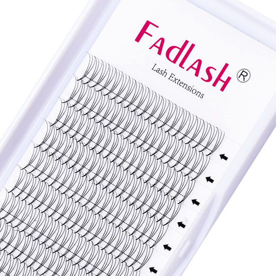 Picture of Premade Fans 3D 4D 5D 7D 8D 10D 12D 15D 20D Lashes Extension Premade Volume Fans D Curl Premade Fans Eyelash Extensions Volume Lash Extension Supplies (3D-0.07-D, 19mm)