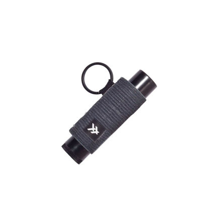 Picture of Thread Wallets Lip Balm Holder Keychain, Lip Gloss Holder Keychain, Lipstick Holder Keychain. Never Lose Your Lip Balm, Lip Gloss or Lipstick with Cute Elastic Lip Balm Keychain Holder (Black)