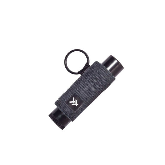 Picture of Thread Wallets Lip Balm Holder Keychain, Lip Gloss Holder Keychain, Lipstick Holder Keychain. Never Lose Your Lip Balm, Lip Gloss or Lipstick with Cute Elastic Lip Balm Keychain Holder (Black)