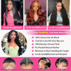 Picture of Smabuity 13x6 Body Wave Lace Front Wigs Human Hair Pre Plucked HD Transparent Lace Frontal Wigs Human Hair 180% Density Glueless Human Wigs with Baby Hair for Women 26 Inch