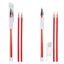 Picture of TEONEI Eyebrow microblading Marker Pen,Skin Marker Pen,Eyebrow Permanent Makeup Position Mapping Mark Tools (Red)
