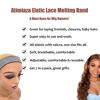 Picture of Atimiaza 2 Pcs Elastic Bands for Wig, Silver Lace Melting Edge Wrap to Lay Edges (Silver, Pack of 2)