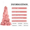 Picture of French Curl Braiding Hair,Loose Wave Braiding Hair 8 Packs 24 Inch 75g/Pack Silky Crochet Braids Spanish Curly Synthetic Pink Spiral Curl Braiding Hair Extensions (24 Inch,8 Packs,MP2)