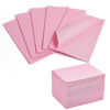 Picture of Makartt Disposable Nail Mats: 50Pcs Pink Fordable Nail Paper Towels for Table Acrylic Nail Practice Sheet 3 Ply Waterproof Nail Art Table Mats Clean Pads for Salon Manicure Tattoo