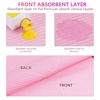 Picture of Makartt Disposable Nail Mats: 50Pcs Pink Fordable Nail Paper Towels for Table Acrylic Nail Practice Sheet 3 Ply Waterproof Nail Art Table Mats Clean Pads for Salon Manicure Tattoo