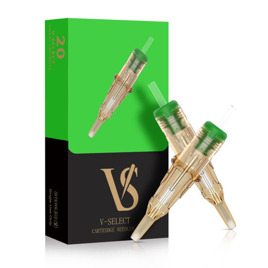 Picture of EZ Tattoo Cartridge Needles - 20Pcs #10 (9M1) Bugpin Magnum Disposable Tattoo Needles Cartridges for Rotary Tattoo Machine Pen Gun - V SELECT