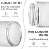 Picture of KEYWING 2oz Small Glass Jars with Black Lids, 35 Pack Clear Round Glass Cosmetic Jars with Inner Liners for Lotions, Powders and Ointments