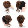 Picture of KETHBE Messy Bun Hair Piece Tousled Updo Hair Buns Extension Elastic Hair Band Hair Pieces Curly Hair Bun Scrunchie For Women (Chestnut Brown)