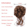 Picture of KETHBE Messy Bun Hair Piece Tousled Updo Hair Buns Extension Elastic Hair Band Hair Pieces Curly Hair Bun Scrunchie For Women (Chestnut Brown)