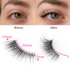 Picture of FANXITON Half Lashes Natural Look Wispy Cat Eye Lashes Fluffy 13 mm Clear Band Accent Short False Eyelashes that Look Like Extensions 10 Pairs