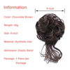 Picture of KETHBE Messy Bun Hair Piece Tousled Updo Hair Buns Extension Elastic Hair Band Hair Pieces Curly Hair Bun Scrunchie For Women (Chocolate Brown)