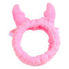 Picture of Jowmoy Cute Pink antlers Headband, Headband to Wash Face for Women Makeup Shower Spa Headband