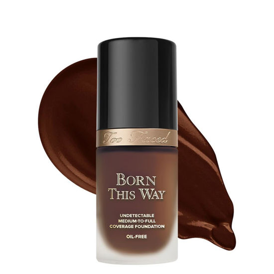 Picture of Too Faced Born This Way Natural Finish Longwear Liquid Foundation | Medium-To-Full Coverage | Hydrating + Oil Free, 1 Fl Oz, Ganache