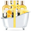 Picture of Spa Luxetique Spa Gift Baskets for Women - 8pcs Yellow Gifts for Women, Womens Gifts Includes Body Lotion, Bubble Bath, Bath Sets for Women Gift, Mothers Day Gifts for Mom