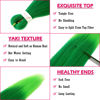Picture of Dorsanee Ombre Green Braiding Hair Pre Stretched 24 Inch 3 Packs Green to Light Green Braiding Hair for Box Braids Twists Locs Soft Yaki Texture Hot Water Setting (#Green/Light Green)