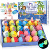 Picture of Bath Bombs for Kids, 24pcs Bath Bombs with Glow in The Dark Surprise Inside, Natural and Organic Colorful Bubble Bath Fizz for Kids, Perfect Birthday, Halloween, Or Christmas Gift for Boys and Girls!