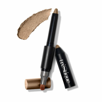 Picture of TRE'STIQUE treStiQue Shimmer Shadow Crayon, Eyeshadow Stick With Built-In Blending Brush, Eye Makeup Pencil, Shimmer Eye Brightener Crayon, Shadow Stick, Eyeshadow Pencil