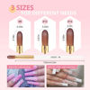 Picture of AIRSEE 3PCS Acrylic Nail Brush Set, Size 8/10/14 Beginner & Professional Nail Brushes for Acrylic Application, Acrylic Powder Nail Art Extension and 3D Nail Carving, 3A+ Nylon Nail Brushes