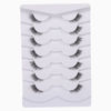 Picture of GMAGICTOBO False Eyelashes Natural Half Lashes Short Wispy Clear Band Lashes Pack Cat Eye 3D Faux Mink Lashes Fake Eyelashes 7 Pairs Multipack