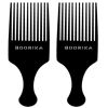 Picture of Boorika Afro Hair Pick Comb for Women & Men, 7.5 In Smooth Sturdy Wide Tooth for Detangling & Styling - Pack of 2