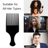 Picture of Boorika Afro Hair Pick Comb for Women & Men, 7.5 In Smooth Sturdy Wide Tooth for Detangling & Styling - Pack of 2